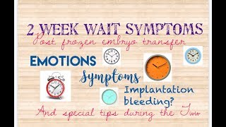 2 week wait symptoms after frozen embryo transfer Natural ivf  Life IVF Center [upl. by Earla]