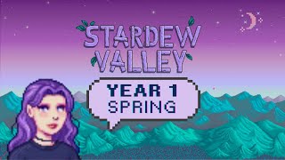 Stardew Valley First Ever Playthrough  Longplay No Commentary  Belladonna Farm Year 1 Spring [upl. by Elspeth931]