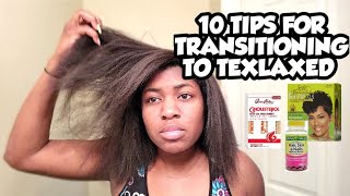 10 TIPS FOR TRANSITIONING FROM RELAXED HAIR TO TEXLAXED TEXTURIZED HAIR✅ [upl. by Machos]