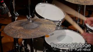 Meinl Cymbals B15VPH Byzance 15quot Vintage Pure Hihat [upl. by Laurena]