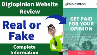 Digiopinion Real or Fake  Digiopinion Review  Digiopinion Payment Proof  Digiopinion Survey [upl. by Wenda]