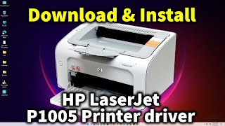 How to Download amp Install HP LaserJet P1005 Printer driver in windows 11 or windows 10 [upl. by Duleba]