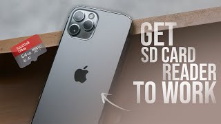 How to Get SD Card Reader to Work on iPhone tutorial [upl. by Mellicent]