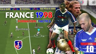 INCREDIBLE France 1998 WORLD CUP Tactic 🇫🇷 eFootball 2025 Best Formation [upl. by Aicatsanna402]