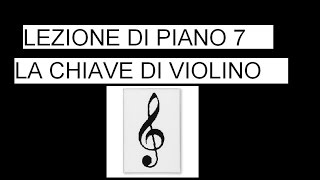 LEZIONE DI PIANOFORTE 7 Part1  CHIAVE DI VIOLINO [upl. by Sida]