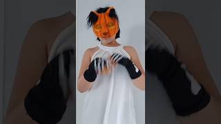 Halloween mask reveal alterhuman theriancat theriopithy therian catmask halloween cat fyp [upl. by Atilal]