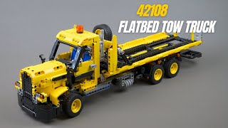 LEGO Technic FLATBED TOW TRUCK  42108 B model  with instructions [upl. by Letsyrhc]