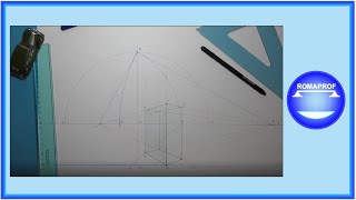PROSPETTIVA ACCIDENTALE DI UN PARALLELEPIPEDO CON LAUSILIO DEI PUNTI DI MISURA  479 [upl. by Addia490]