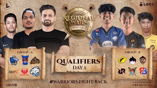 HINDI LIDOMA REGIONAL WARS  QUALIFIERS DAY 1 FT MAFIAS  EVOS DIVINE  OGELITE  RRQ TSG  BTR [upl. by Jalbert]