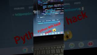 wifi password hack in python code 🌐😎 wifihack python pythonprogramming coding [upl. by Ahsael]