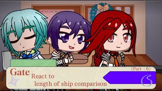 Gate react to length of ship comparison Part  6 [upl. by Amadus]