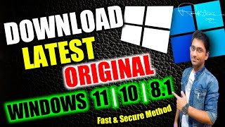 How to Download Windows 11 10 or 81 in 2024  Fast amp Secure Method [upl. by Seline]