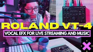 Roland VT4 Demo A Dope Device for Streamers amp Making Beautiful Vocals [upl. by Enala810]