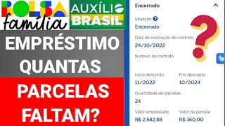 BOLSA FAMÍLIA COMO CONSULTAR QUANTAS PARCELAS FALTAM PARA ENCERRAR O DESCONTO DO EMPRÉSTIMO CONSIGN [upl. by Kcin]