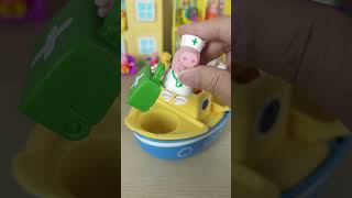 Satisfying with Peppa Pig Double Boats Collection Review  ASMR asmr satisfying toys unboxing [upl. by Hoffer]