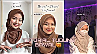 TUTORIAL TUDUNG BAWAL🐻💘 [upl. by Enelcaj]