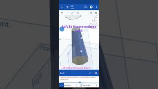 Loft 3d feature onshape tamil [upl. by Jentoft]