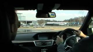 Brooklands Mercedes Benz World E63 AMG skid pan [upl. by Notlehs]