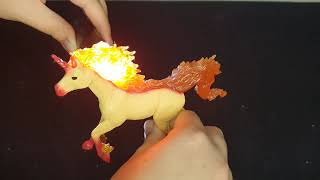 Schleich Bayala Fire Unicorn Figure Review [upl. by Vachill202]