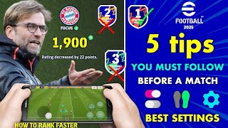 How to Rank Up Fast in eFootball 2025 Mobile  Secrets to Level Up 🤡 [upl. by Grantley]