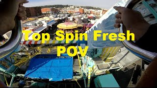 Top Spin Fresh  Foire du Havre 2015  Onride POV [upl. by Otiragram]