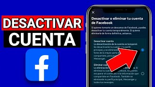 ✅como DESACTIVAR una CUENTA de FACEBOOK TEMPORALMENTE 2024💡 [upl. by Hakeem898]