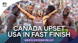 Mens 4x100m Final  World Athletics Championships Oregon 2022 [upl. by Tyoh350]