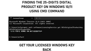 How to find 25digit Windows 1011 Product Key [upl. by Asyral]