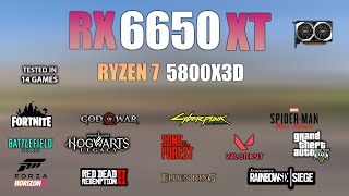 RX 6650 XT  Test in 14 Games ft Ryzen 7 5800X3D  AMD RX 6650XT Gaming [upl. by Noillid463]