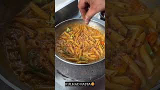 KULHAD PASTA😍  Indian street food shorts [upl. by Iphlgenia]