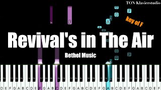 Bethel Music  Revivals in The Air Key of F  Piano Cover Tutorial [upl. by Nahtad]