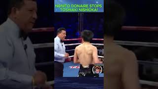 Nonito Donaire Stops Toshiaki Nishioka in Round 9 shorts NishiokaVsDonaire donaireknockout [upl. by Niliak607]