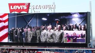 Lady Gaga sings National Anthem at Super Bowl 50 [upl. by Baer944]