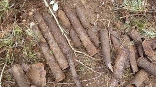 WW2 Sondeln  37cm Flak  Geschosse in MecklenburgVorpommern metal detectingWK2 Relics [upl. by Smoht]