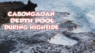 DEATH POOL CABONGAOAN DURING HIGHTIDE Ang dinarayong white sand beach sa Bayan ng Burgos Pangasinan [upl. by Gamali931]