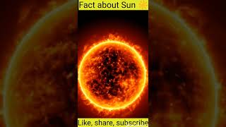 Fact about sun☀️ solarworld dailyfact knowledgeispower shorts hindifact sun Factbazar13 [upl. by Milone]