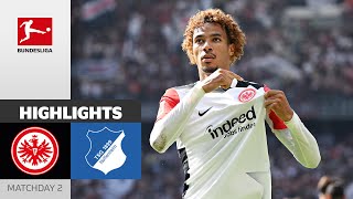 Ekitiké Scores  Eintracht Frankfurt  TSG Hoffenheim 31  Highlights  MD2 – Bundesliga 202425 [upl. by Chuah]