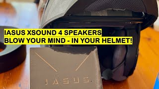 RIDE ON  IASUS XSound 4 Helmet Speakers Upgrade for Intercoms [upl. by Egas]