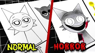 Dibujo TODOS los PERSONAJES de INCREDIBOX SPRUNKI NORMAL vs HORROR⚠️Incredibox Sprunki all mode [upl. by Nitz208]