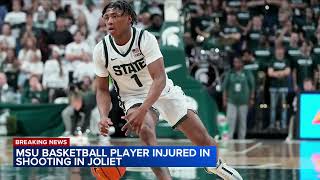 Freshman MSU basketball player Jeremy Fears Jr shot in hometown [upl. by Nwahsad223]