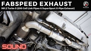 9912 Turbo  Fabspeed Supersport XPipe w 200 Cell Cats Sounds [upl. by Neb857]