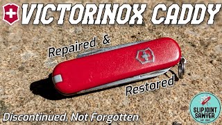 Victorinox Caddy Swiss Army Knife 06245 53711  A Discontinued SAK Repaired amp Restored [upl. by Yeleen139]