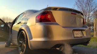 2013 Dodge Avenger 36 Corsa Catback Exhaust [upl. by Natalee]