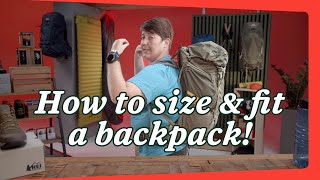 How to Size and Fit Backpacking Packs  REI [upl. by Letnahs789]