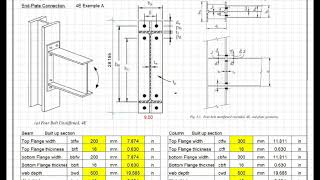 Design of four bolt unstiffened extended end plate connection type 4E by A B Quadri PEB STRUCTURE [upl. by Dlanod]