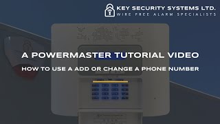 How To Change The Phone Numbers On The System  Visonic PowerMaster 30 – Key Security Systems Ltd [upl. by Bobbe]