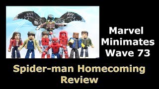 Marvel Minimates Wave 73 Spiderman Homecoming Review [upl. by Samala454]