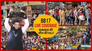 dongri Live Coverage  BB17 Winner Munawar Faruqui Rally bb17 munawarfaruqui [upl. by Elocaj779]