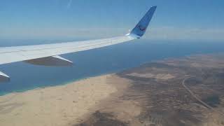 TUIfly Flug X3 2138 Fuerteventura  Lanzarote [upl. by Ennaillij]