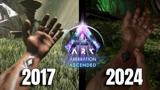 ARK Aberration 2017 vs ARK Aberration Ascended 2024  Comparison [upl. by Moreta]